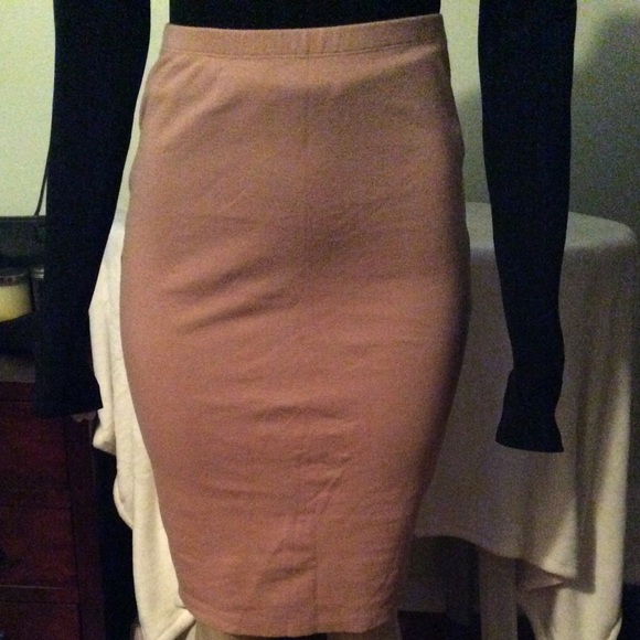 Tan Midi Skirt - Picture 3 of 3